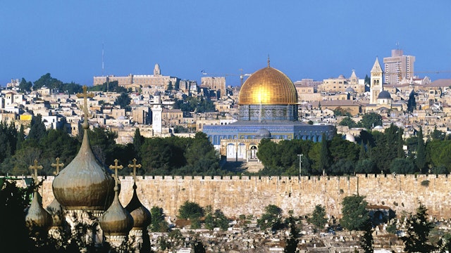 UNSPECIFIED - CIRCA 1999: Israel, Jerusalem (Yerushalayim), old town, Temple Mount, Dome of Rock or Mosque of Omar.