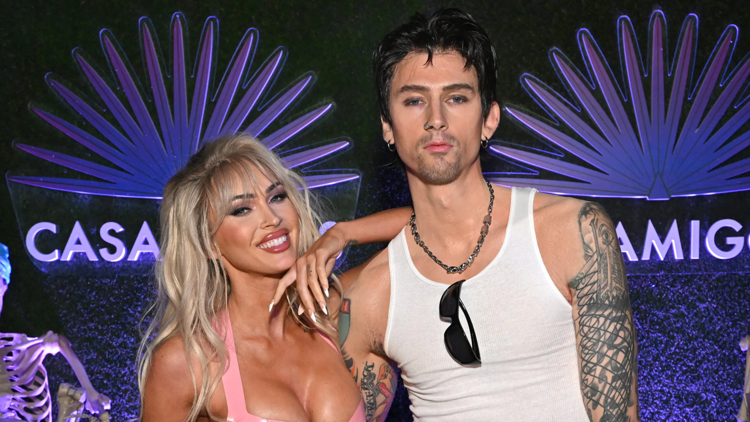 Machine Gun Kelly And Megan Fox Halloween Pic Showing Him Doing Hard Drugs Has Some Fans Crying Foul