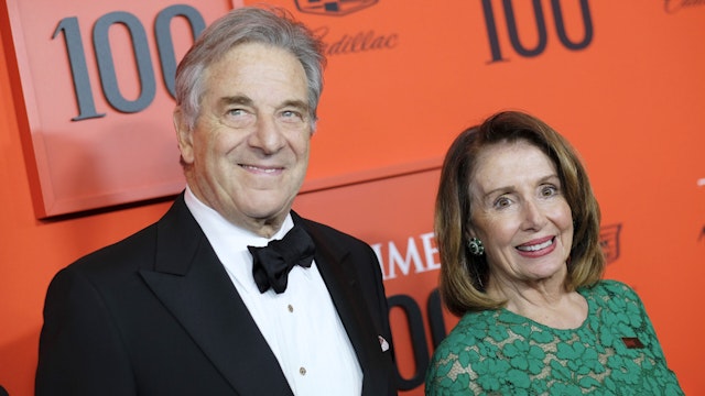 NEW YORK, NEW YORK - APRIL 23: Paul Pelosi and Nancy Pelosi attend the TIME 100 Gala Red Carpet at Jazz at Lincoln Center on April 23, 2019 in New York City.