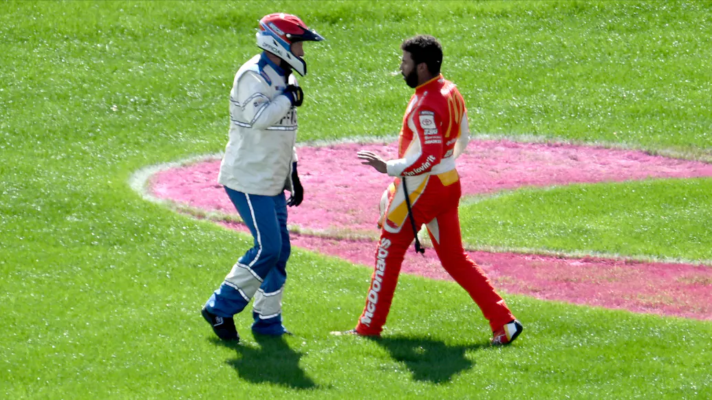 WATCH: Bubba Wallace Puts His Hands On NASCAR Official Following Violent Attack On Fellow Driver