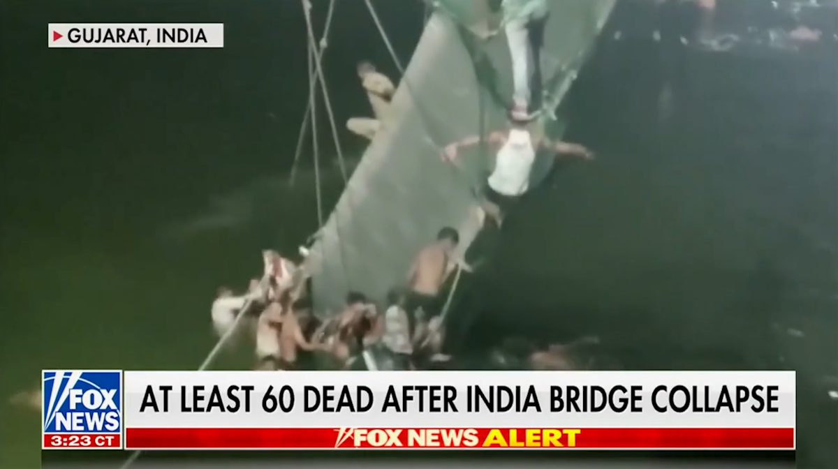 120+ Dead After Bridge From 19th Century Collapses Sending Hundreds Plummeting Into River