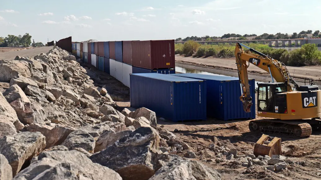 Arizona Adding More Shipping Containers Along Southern Border Despite Biden Admin Criticism