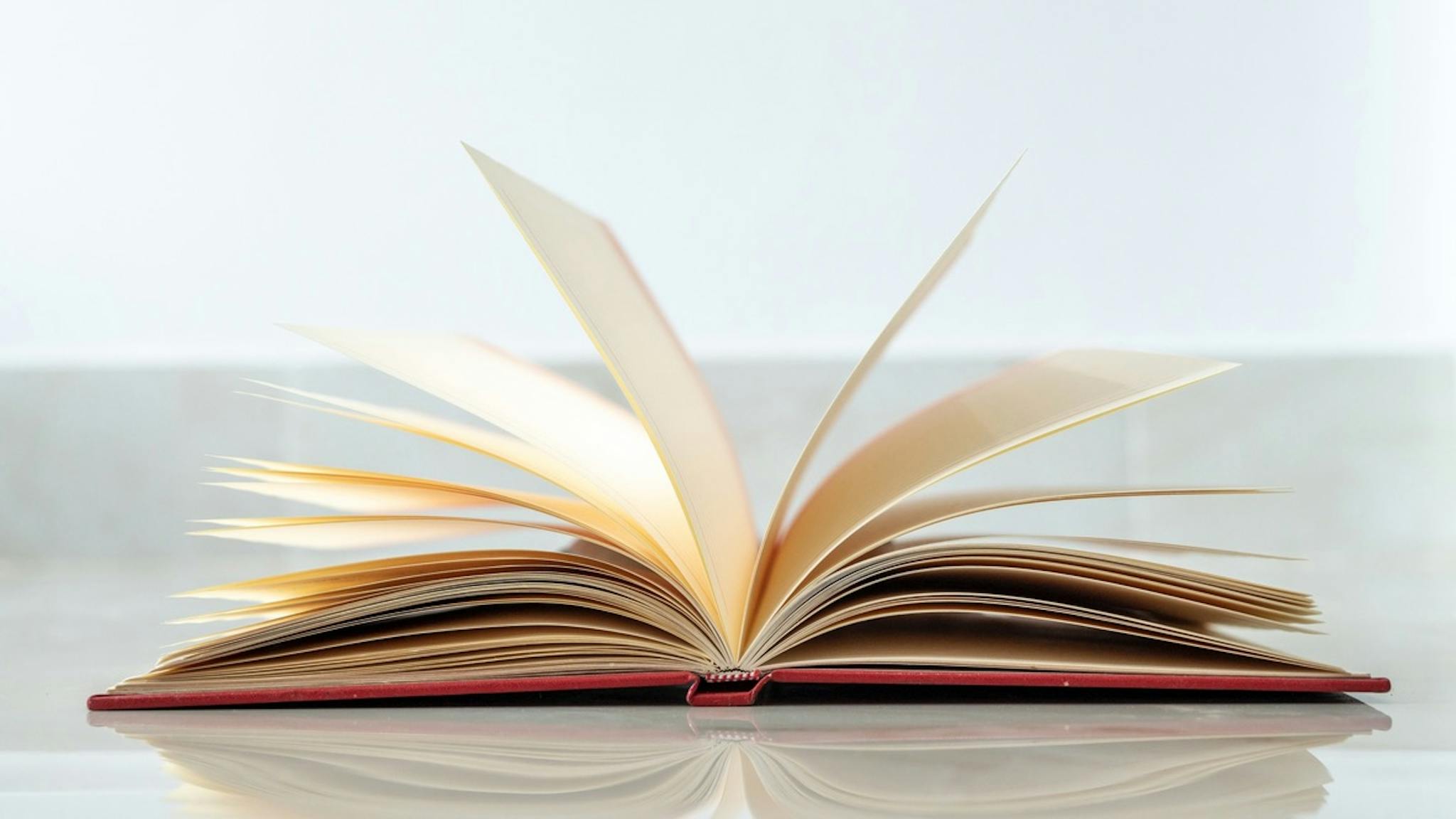 open brown book on white background Open brown book on white background - stock photo open brown book on white background sarayut Thaneerat via Getty Images