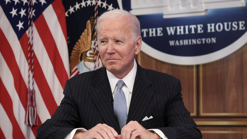 President Biden Meets With Business And Labor Leaders At The White House WASHINGTON, DC - NOVEMBER 18: U.S. President Joe Biden looks toward reporters as they shout questions during an event with business and labor leaders at the White House complex November 18, 2022 in Washington, DC. During the event, Biden discussed efforts his administration has made to strengthen the U.S. economy. (Photo by Win McNamee/Getty Images) Win McNamee / Staff