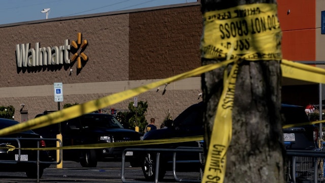 Six People Killed In Shooting At Walmart In Chesapeake, Virginia CHESAPEAKE, VA - NOVEMBER 23: Members of the FBI and other law enforcement investigate the site of a fatal shooting in a Walmart on November 23, 2022 in Chesapeake, Virginia. Following the Tuesday night shooting, six people were killed, including the suspected gunman. (Photo by Nathan Howard/Getty Images) Nathan Howard / Stringer