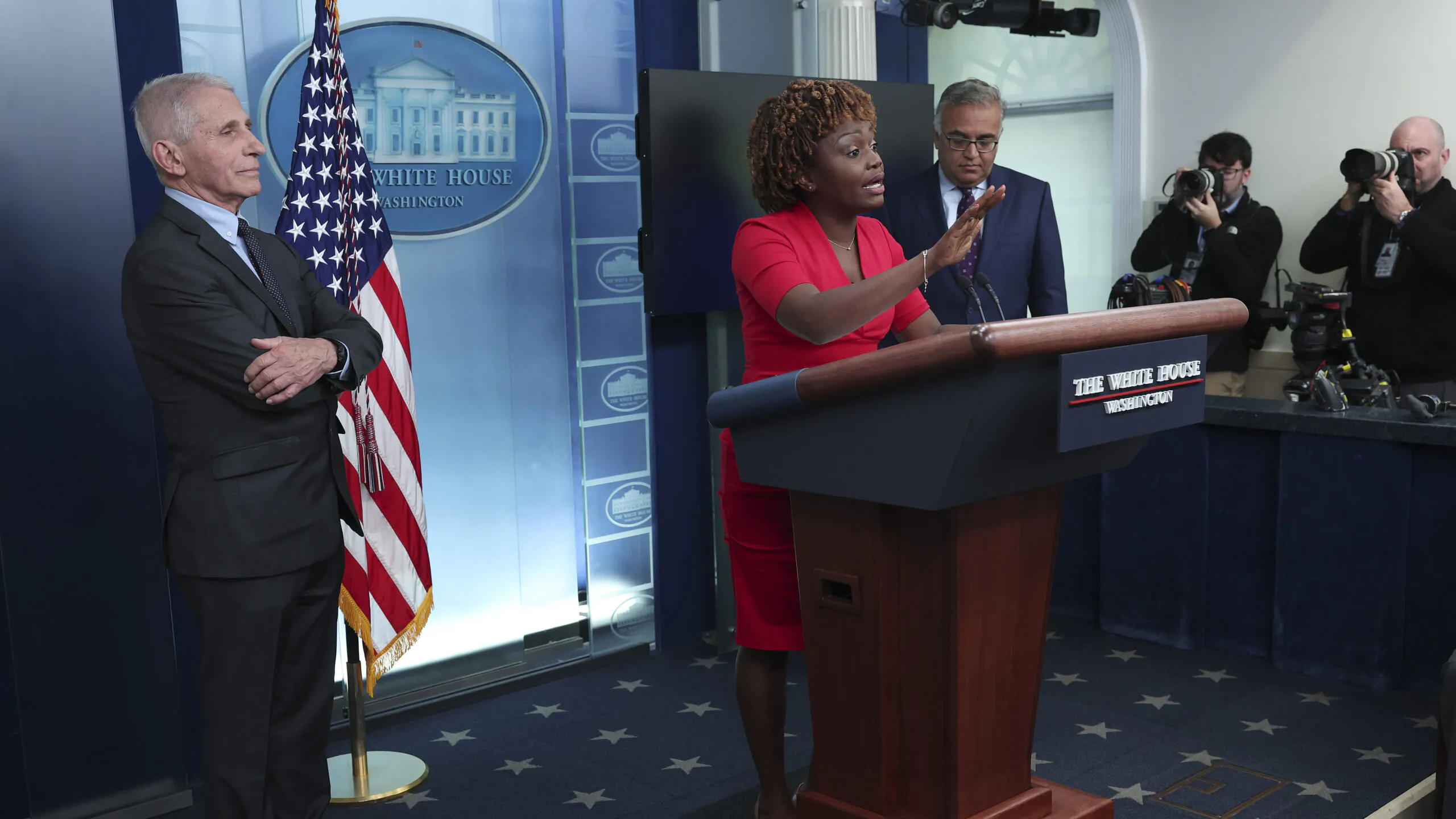 Karine Jean-Pierre Loses Control Of Briefing Room (And Herself) As Journalists Balk At Her Skipping Conservative Reporter