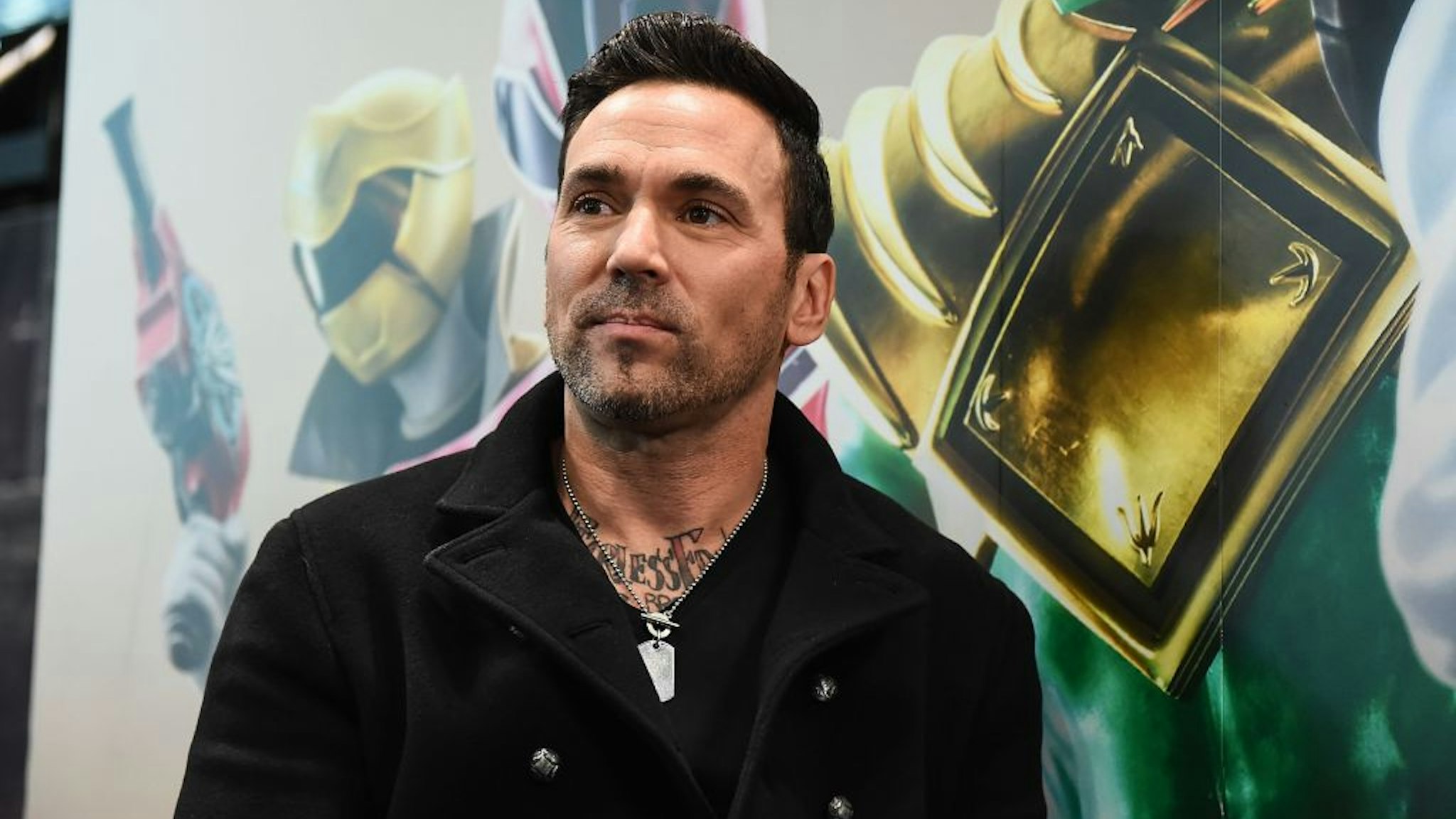 NEW YORK, NY - OCTOBER 05: Jason David Frank of the Mighty Morphin Power Rangers attends the Saban's Power Rangers Legacy Wars tournament at New York Comic Con 2017 - Day 1 on October 5, 2017 in New York City. (Photo by Daniel Zuchnik/Getty Images for Saban Brands)