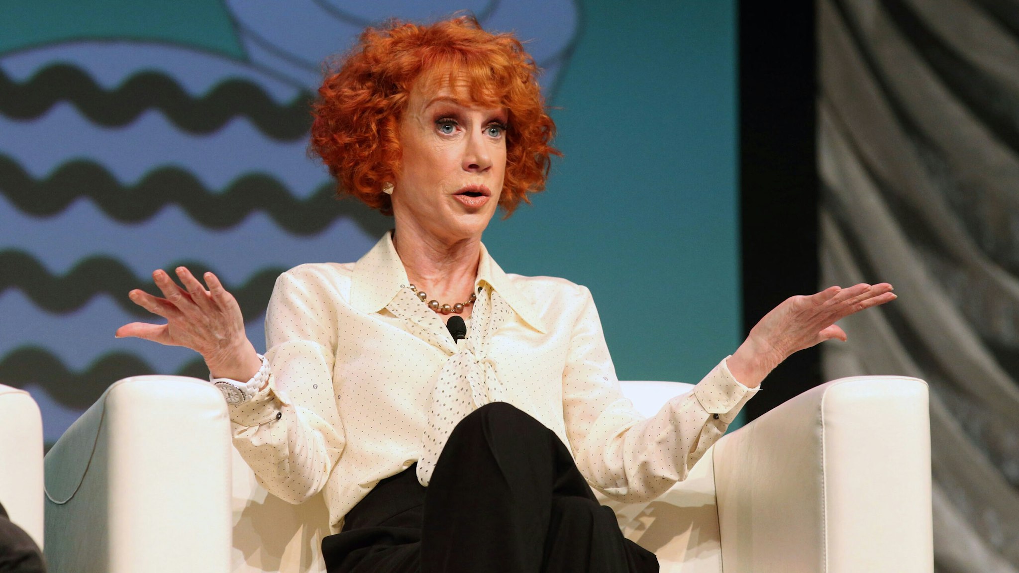 AUSTIN, TEXAS - MARCH 09: Kathy Griffin speaks onstage at "Convergence Keynote: Kathy Griffin" at the Austin Convention Center during the SXSW Conference And Festival on March 9, 2019 in Austin, Texas.