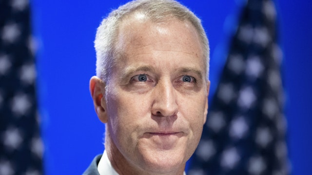 UNITED STATES - NOVEMBER 9: Democratic Congressional Campaign Committee Chair Rep. Sean Patrick Maloney, D-N.Y., addresses the media in Navy Yard on losing the NY-17 seat to Mike Lawler, on Wednesday, November 9, 2022.