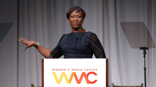 NEW YORK, NY - OCTOBER 29: Host Joy Reid speaks onstage at the 2014 Women's Media Awards at Capitale on October 29, 2014 in New York City.