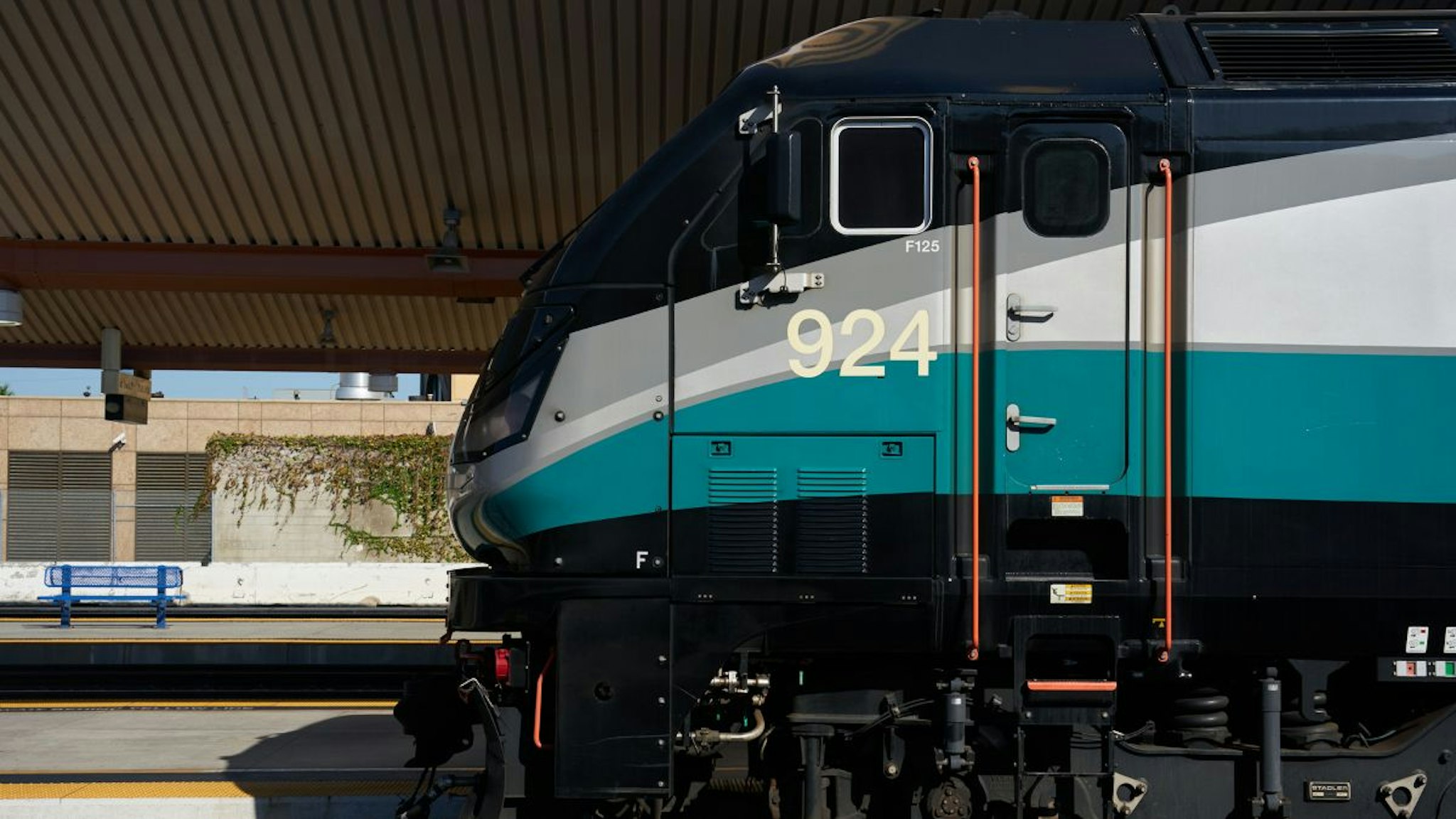 A Metrolink commuter train at LA Union Station in Los Angeles, California, US on Wednesday, Sept. 14, 2022. Railroads and unions have until Friday to resolve a labor dispute that risks a crippling shutdown of the nations freight-rail network, wreaking havoc on the US economy.