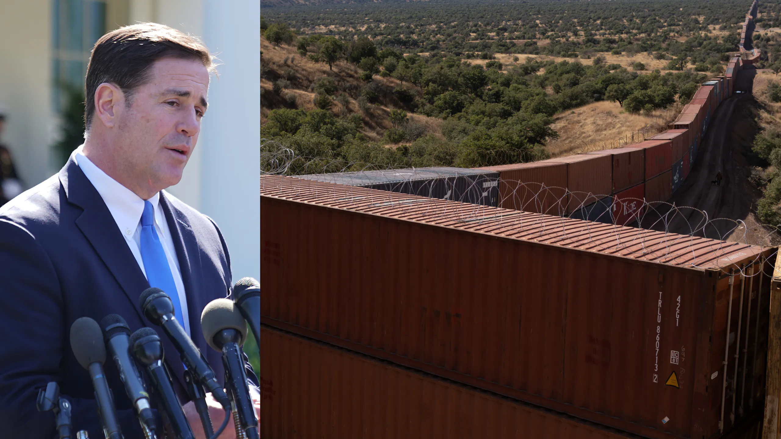 Arizona Governor Doug Ducey Will Take Down Shipping Container ‘Border Wall’ One Week After Biden Lawsuit