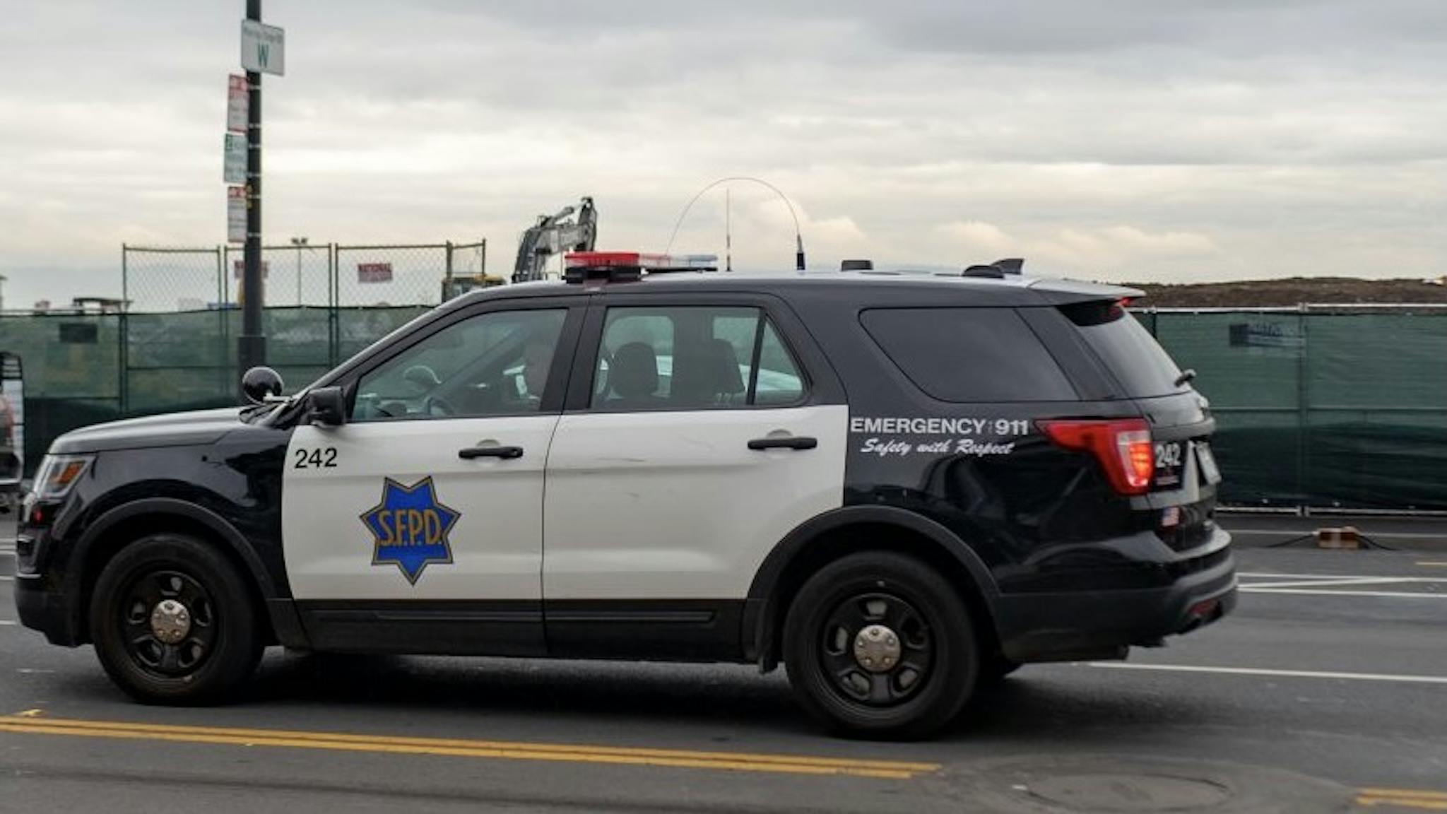 E9279B73-100D-4FC3-9DB1-5214D20B8719_1_201_a SFPD San Francisco Police Department (SFPD) vehicle in the Mission Bay neighborhood of San Francisco, California, December 5, 2019. (Photo by Smith Collection/Gado/Getty Images) Smith Collection/Gado / Contributor