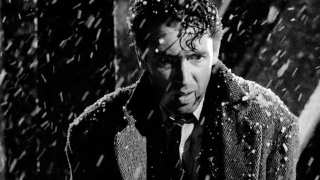 LOS ANGELES - DECEMBER 20: The movie "It's a Wonderful Life", produced and directed by Frank Capra. Seen here, James Stewart as George Bailey considering suicide. Premiered December 20, 1946; theatrical wide release January 7, 1947. Screen capture. Paramount Pictures. (Photo by CBS via Getty Images)