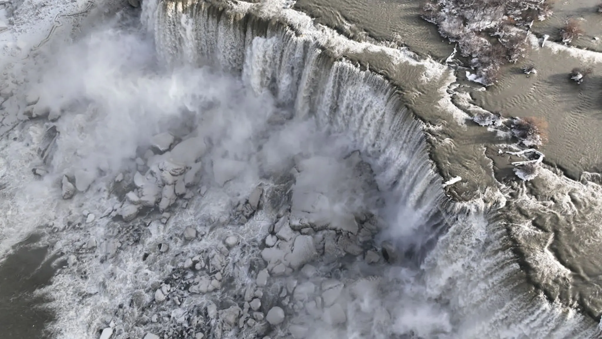 Niagara Falls Partially Freezes Over From Bitter Cold niagara-falls-partially-freezes-over-from-bitter-cold