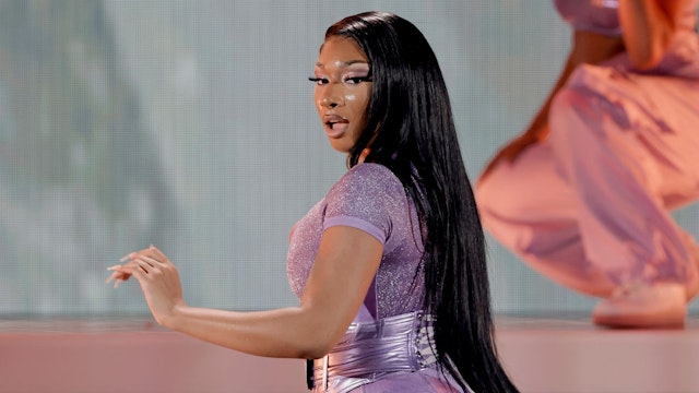 LAS VEGAS, NEVADA - SEPTEMBER 24: (FOR EDITORIAL USE ONLY) Megan Thee Stallion performs onstage during the 2022 iHeartRadio Music Festival at T-Mobile Arena on September 24, 2022 in Las Vegas, Nevada. (Photo by Kevin Winter/Getty Images for iHeartRadio)