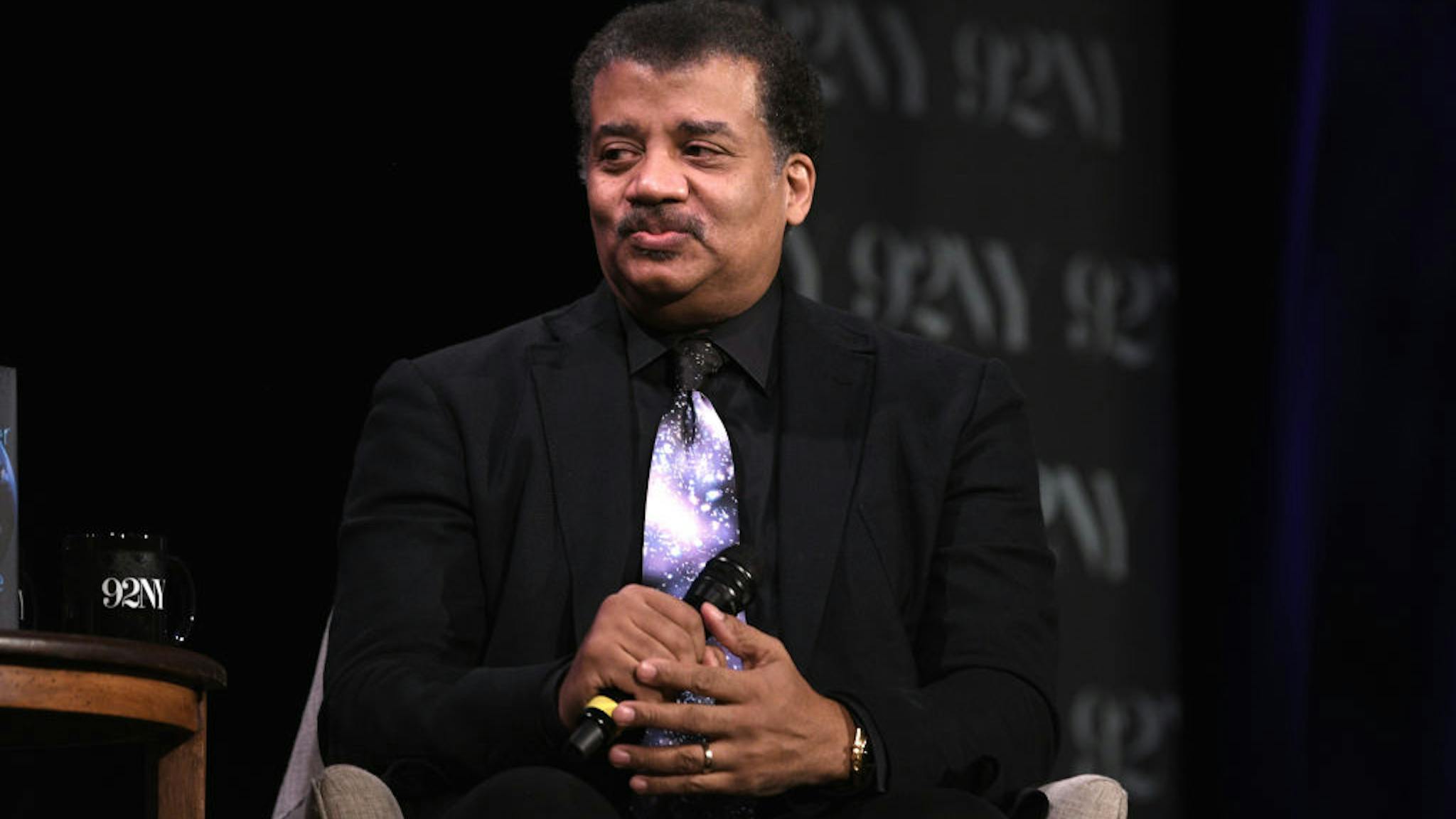 Neil deGrasse Tyson In Conversation With Gayle King: Starry Messenger NEW YORK, NEW YORK - OCTOBER 19: Astrophysicist and author Neil deGrasse Tyson attends "Neil deGrasse Tyson in Conversation with Gayle King: Starry Messenger" at The 92nd Street Y, New York on October 19, 2022 in New York City. (Photo by Gary Gershoff/Getty Images)