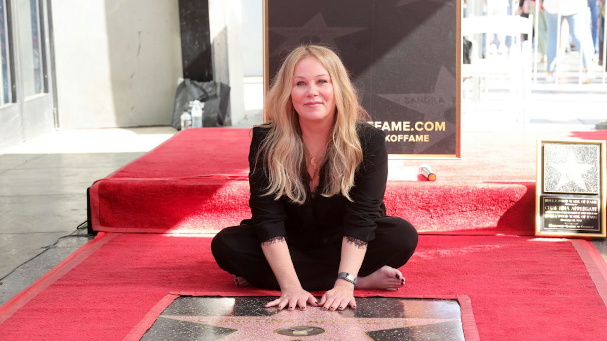 LOS ANGELES, CALIFORNIA - NOVEMBER 14: Christina Applegate attends a ceremony honoring Christina Applegate with a star on the Hollywood Walk Of Fame on November 14, 2022 in Los Angeles, California. (Photo by Emma McIntyre/Getty Images for Netflix)