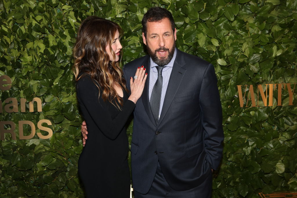 NEW YORK, NEW YORK - NOVEMBER 28: Jackie Sandler and Adam Sandler attend the 2022 Gotham Awards at Cipriani Wall Street on November 28, 2022 in New York City. (Photo by Udo Salters/Patrick McMullan via Getty Images)