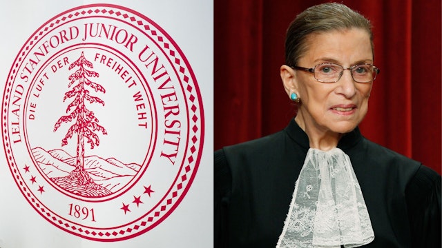 Logo printed on a fence blocking off a construction site on the campus of Stanford University in the Silicon Valley town of Palo Alto, California, August 25, 2016. WASHINGTON - SEPTEMBER 29: Associate Justice Ruth Bader Ginsburg poses during a group photograph at the Supreme Court building on September 29, 2009 in Washington, DC. The high court made a group photograph with its newest member Associate Justice Sonia Sotomayor.