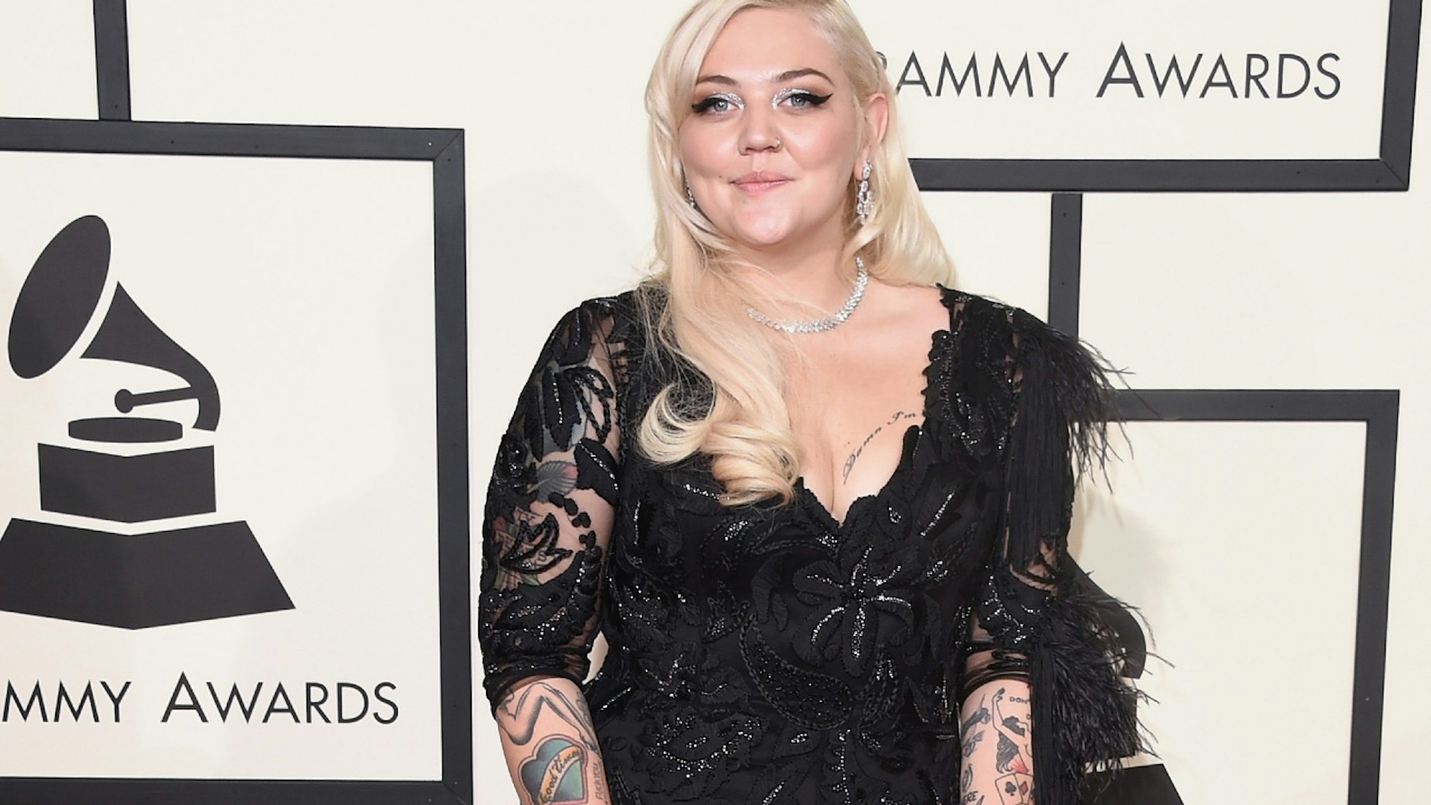 Singer Elle King attends The 58th GRAMMY Awards at Staples Center on February 15, 2016 in Los Angeles, California.