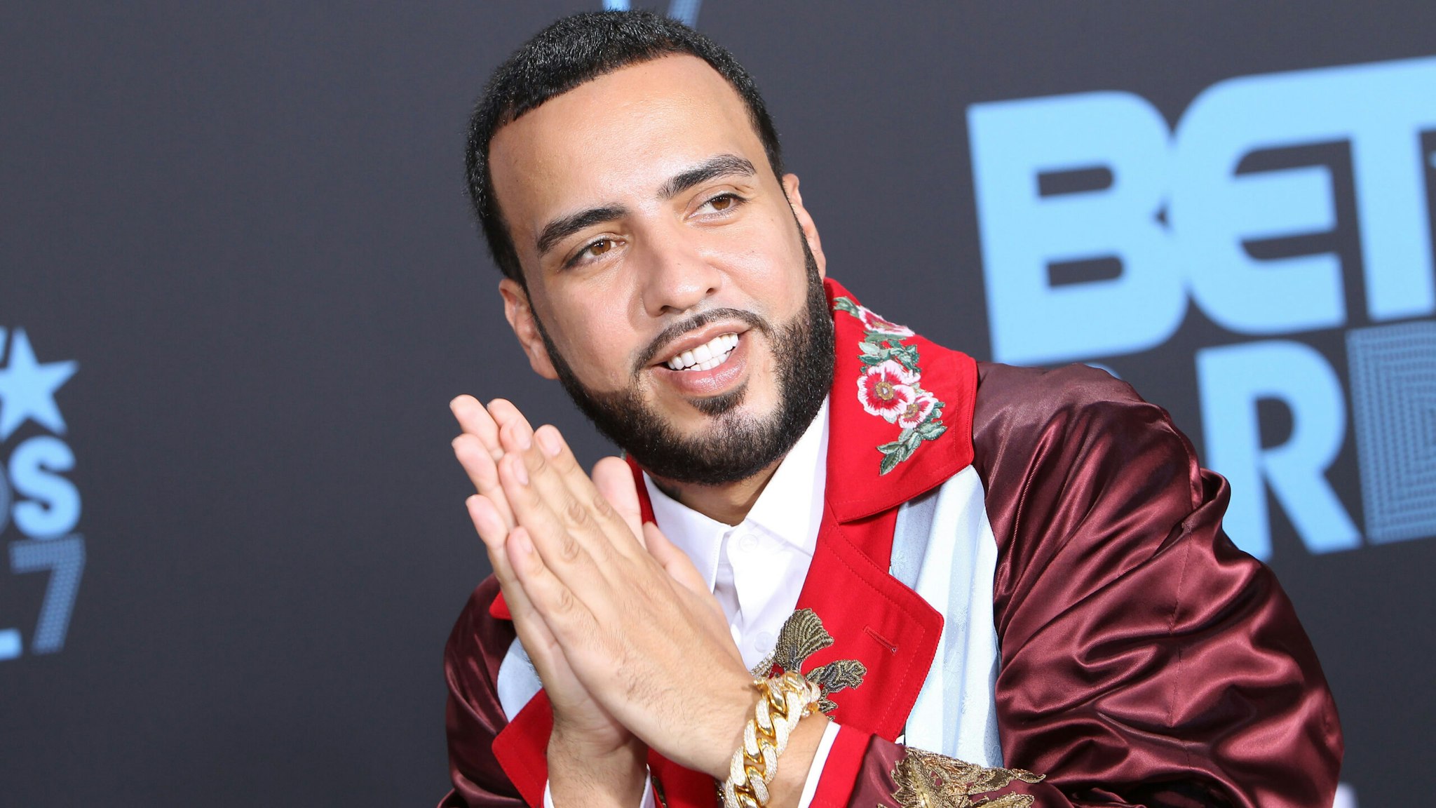 LOS ANGELES, CA - JUNE 25: Music artist French Montana arrives at the 2017 BET Awards at Microsoft Theater on June 25, 2017 in Los Angeles, California.