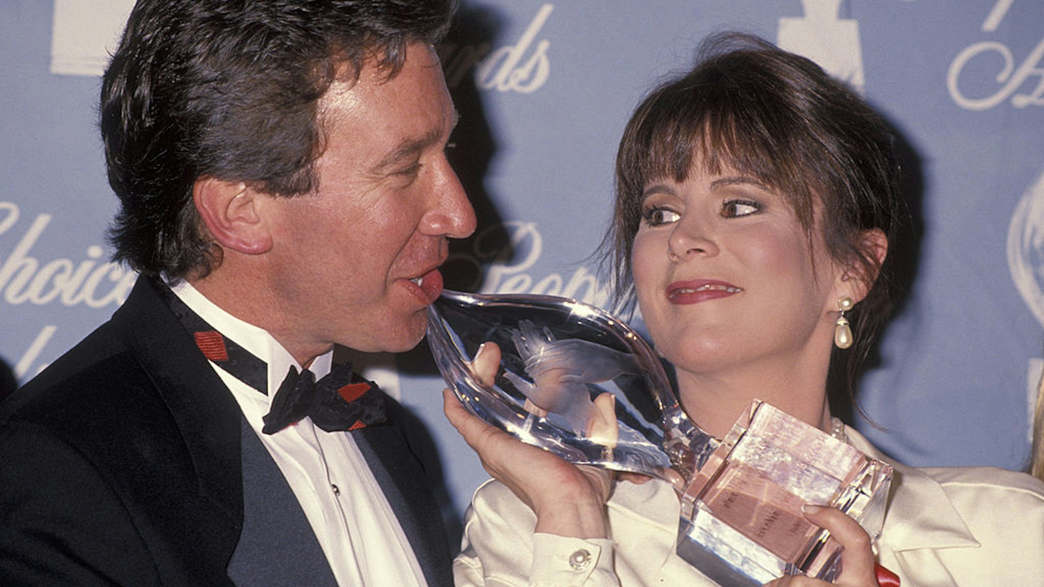 Tim Allen and Patricia Richardson during 18th Annual People's Choice Awards at Universal Studios in Universal City, California, United States. (Photo by Ron Galella/Ron Galella Collection via Getty Images)