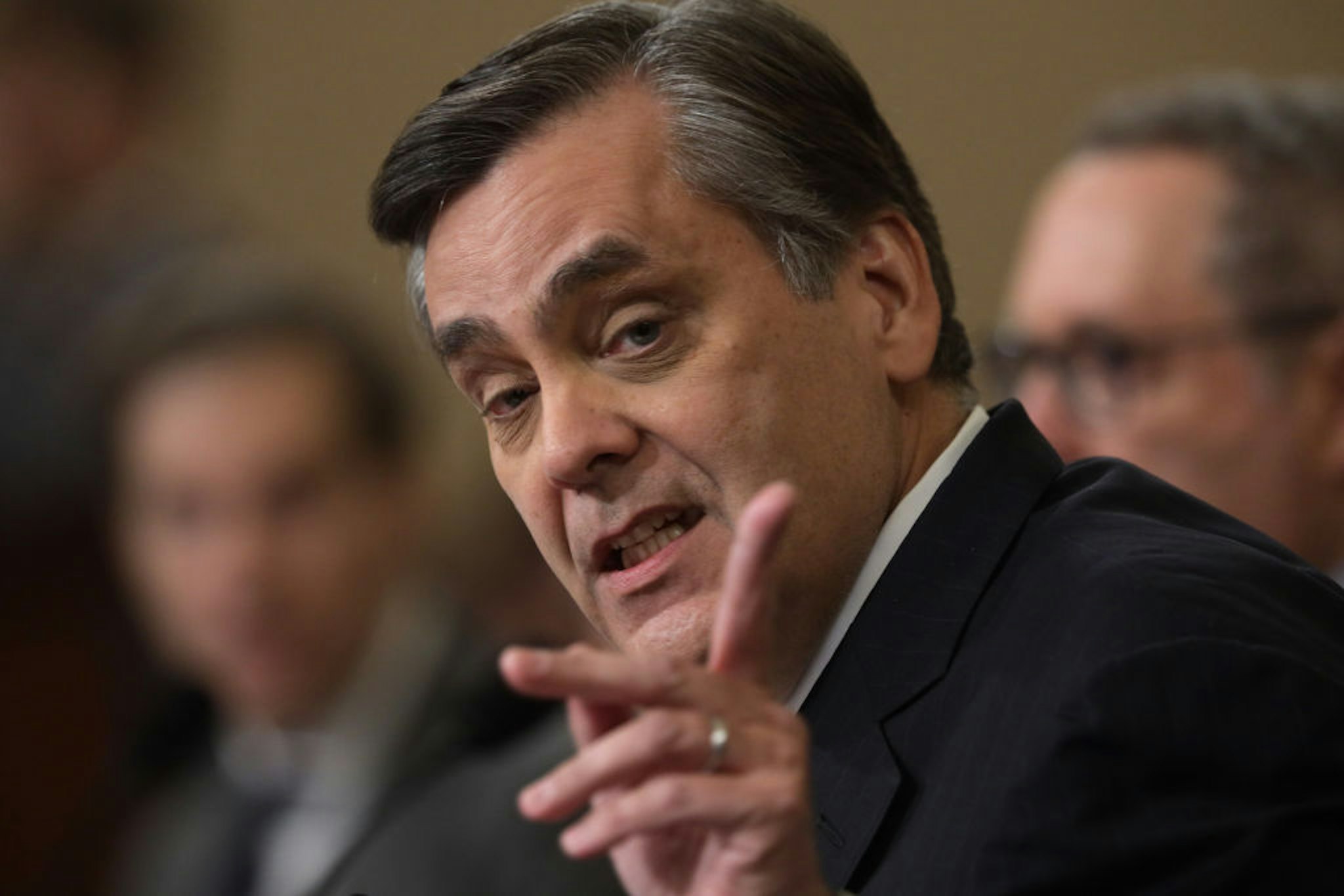 WASHINGTON, DC - DECEMBER 04: Constitutional scholar Jonathan Turley of George Washington University testifies before the House Judiciary Committee in the Longworth House Office Building on Capitol Hill December 4, 2019 in Washington, DC. This is the first hearing held by the House Judiciary Committee in the impeachment inquiry against U.S. President Donald Trump, whom House Democrats say held back military aid for Ukraine while demanding it investigate his political rivals. The Judiciary Committee will decide whether to draft official articles of impeachment against President Trump to be voted on by the full House of Representatives. (Photo by Alex Wong/Getty Images)
