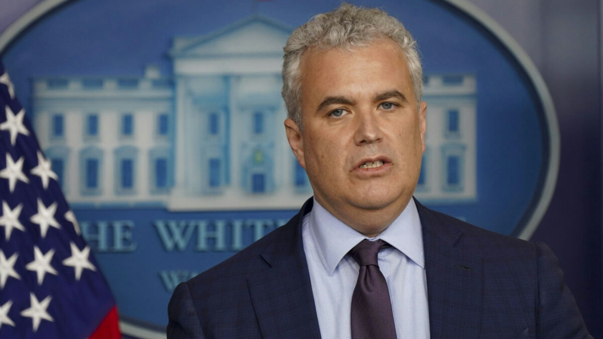 Jeff Zients, White House Covid-19 coordinator, speaks during a news conference in the James S. Brady Press Briefing Room at the White House in Washington, D.C., U.S., on Tuesday, April 13, 2021.