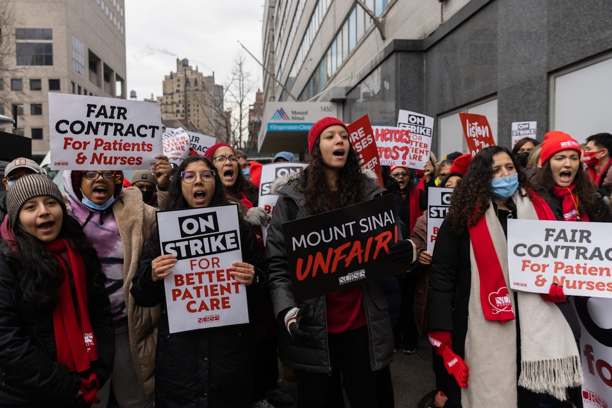 Thousands Of Nurses At Two New York City Hospitals Go On Strike