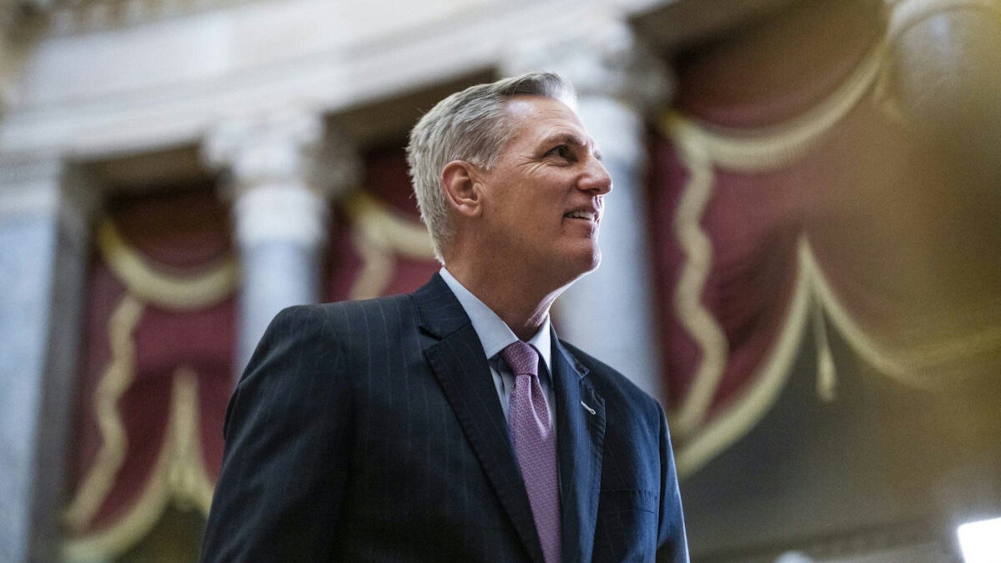 Speaker of the House Kevin McCarthy, R-Calif., conducts a news conference in the U.S. Capitols Statuary Hall on Thursday, January 12, 2023.