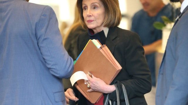 LOS ANGELES, CA - JANUARY 20: Nancy Pelosi is seen on January 20, 2023 in Los Angeles, California. (Photo by Bellocqimages/Bauer-Griffin/GC Images)