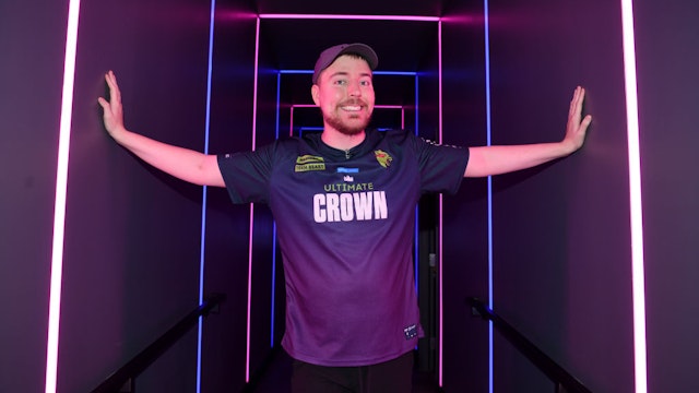 LAS VEGAS, NEVADA - JULY 09: MrBeast attends Amazon’s Prime Day “Ultimate Crown” gaming event where MrBeast and Ninja compete head-to-head at HyperX Arena on July 09, 2022 in Las Vegas, Nevada. (Photo by