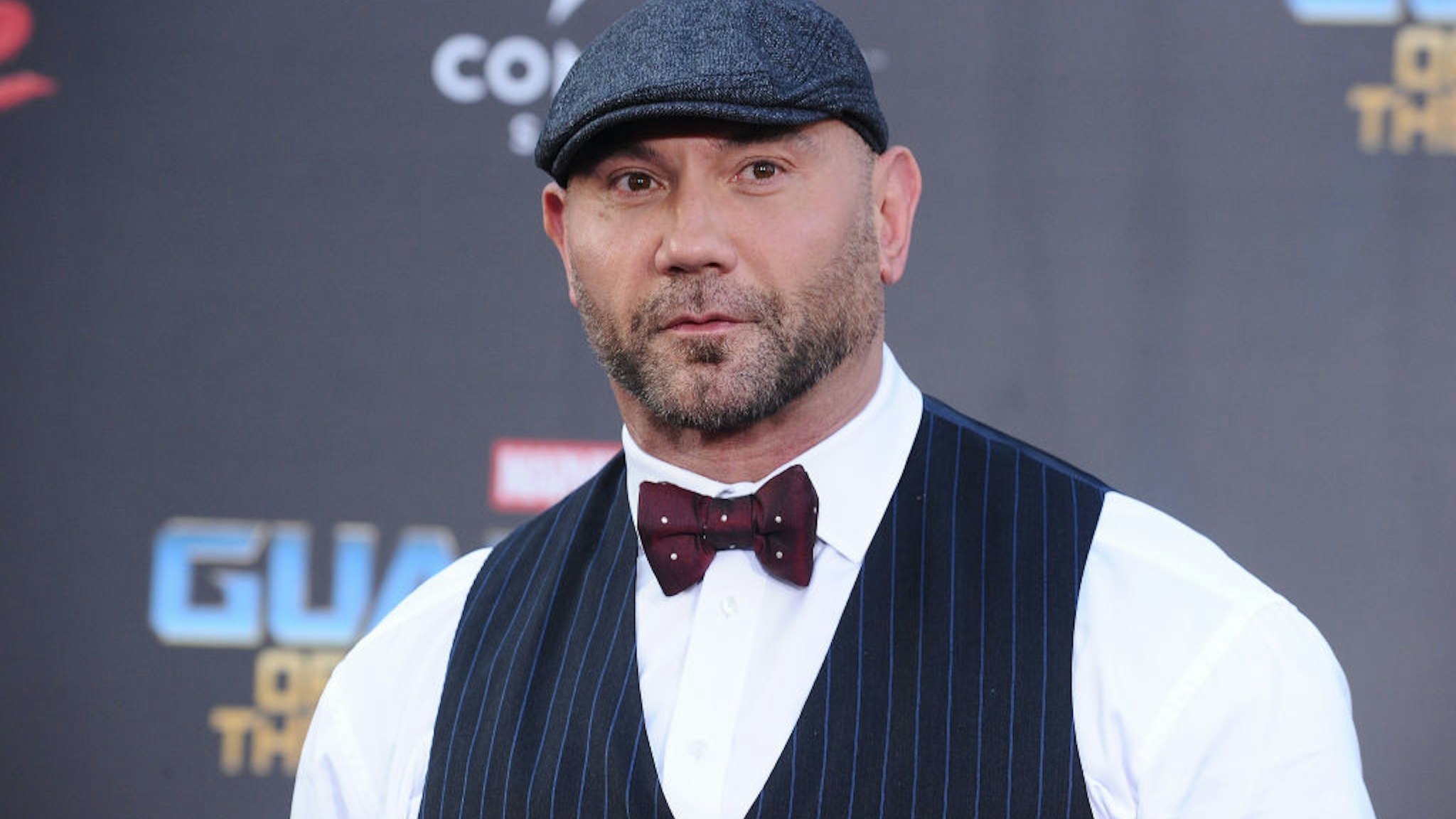 HOLLYWOOD, CA - APRIL 19: Actor Dave Bautista attends the premiere of "Guardians of the Galaxy Vol. 2" at Dolby Theatre on April 19, 2017 in Hollywood, California. (Photo by Jason LaVeris/FilmMagic)