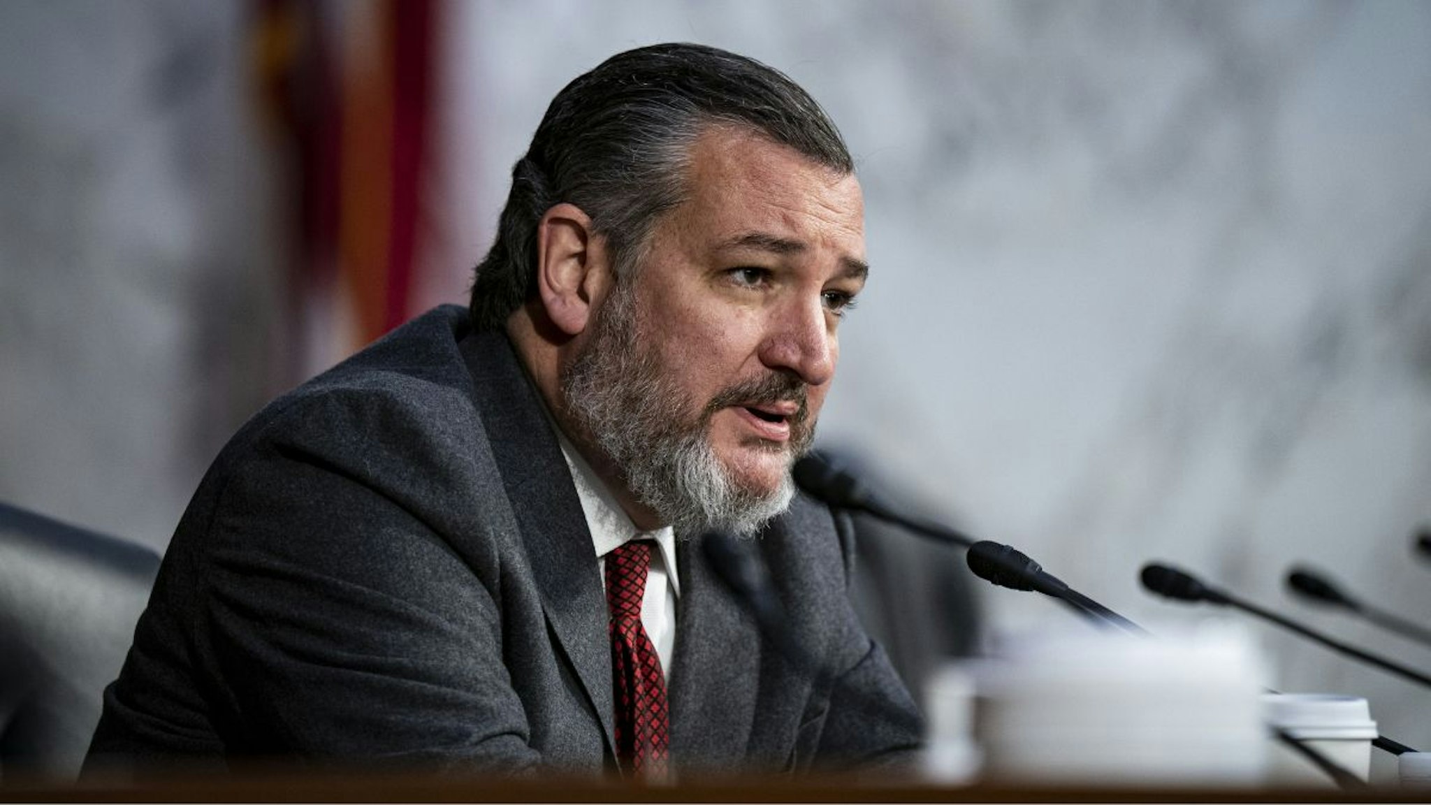 Senator Ted Cruz, a Republican from Texas, speaks during a Senate Judiciary Committee hearing in Washington, DC, US, on Tuesday, Jan. 24, 2023.