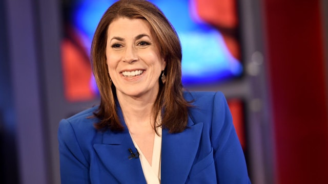NEW YORK, NY - DECEMBER 13: American radio host, author, and political commentator Tammy Bruce Visits "Lou Dobbs Tonight" at Fox Business Network Studios on December 13, 2018 in New York City. (Photo by Steven Ferdman/Getty Images)