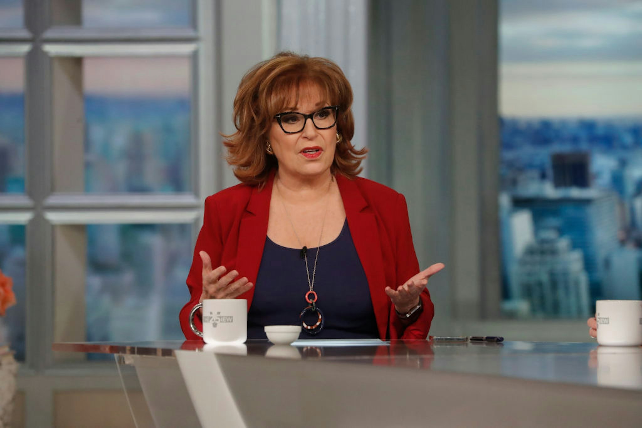THE VIEW - 5/6/22 - Lindsay Granger is co-host and Senator Elizabeth Warren is a guest on The View on Friday, May 6, 2022. The View airs Monday-Friday, 11am-12pm ET on ABC. (Photo by Lou Rocco/ABC via Getty Images) JOY BEHAR