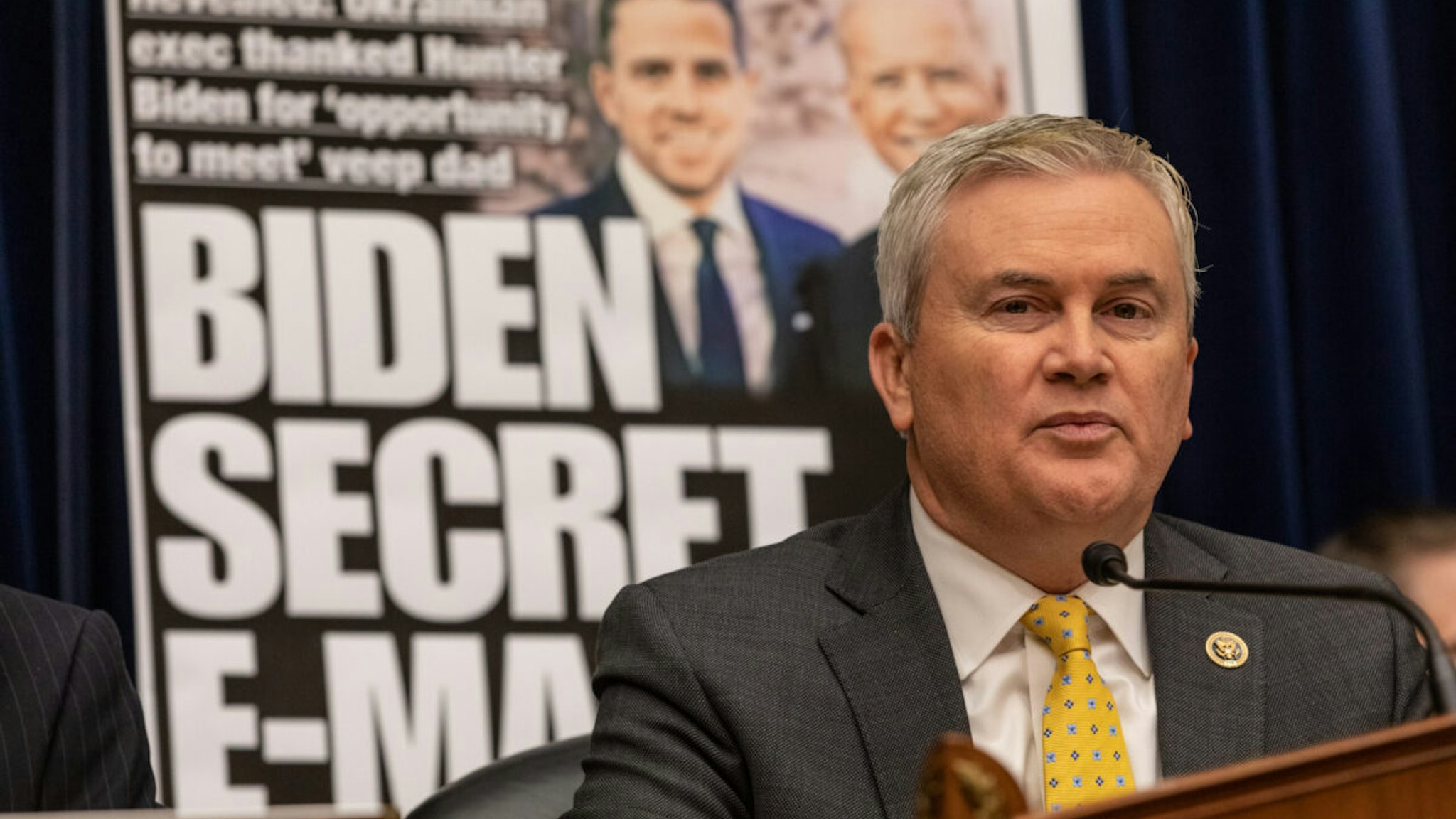 Representative James Comer, a Republican from Kentucky and chairman of the House Oversight and Accountability Committee, speaks during a hearing in Washington, DC, US, on Wednesday, Feb. 8, 2023.