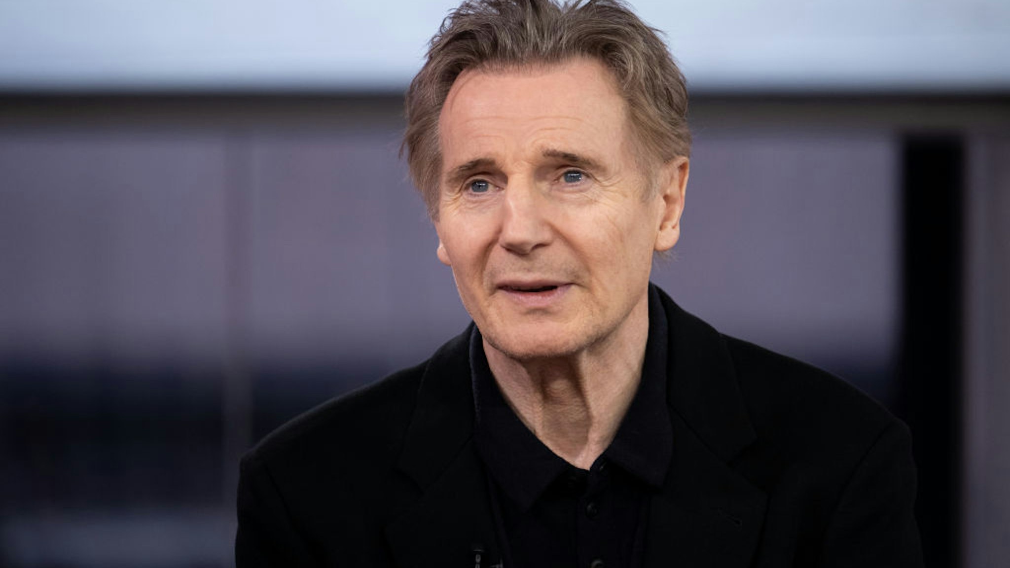 TODAY -- Pictured: Liam Neeson on Wednesday, February 15, 2023 -- (Photo by: Nathan Congleton/NBC via Getty Images)
