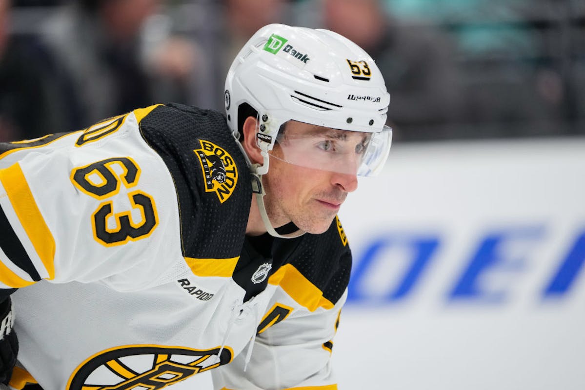 NextImg:WATCH: NHL Ref Takes Down Bruins Star, Leaves Him Flat On His Back | The Daily Wire