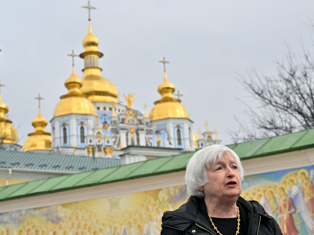 Treasury Boss Janet Yellen Makes Surprise Visit To Ukraine