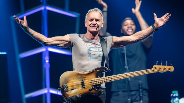 MILAN, ITALY - OCTOBER 25: (EDITORIAL USE ONLY) Sting performs at Mediolanum Forum of Assago on October 25, 2022 in Milan, Italy. (Photo by Francesco Prandoni/Getty Images)