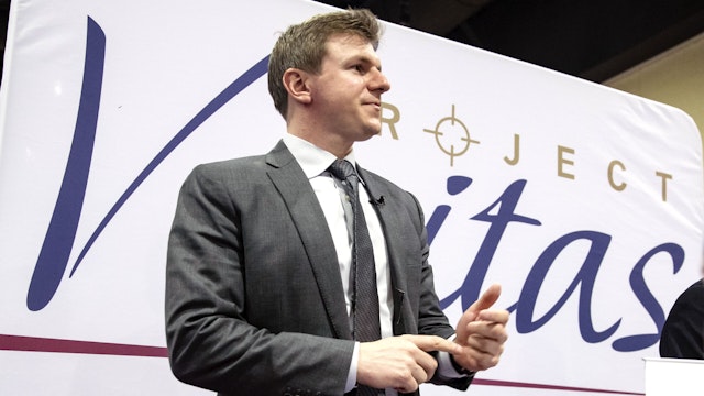 NATIONAL HARBOR, MD - FEBRUARY 28: James O'Keefe, an American conservative political activist and founder of Project Veritas, meets with supporters during the Conservative Political Action Conference 2020 (CPAC) hosted by the American Conservative Union on February 28, 2020 in National Harbor, MD.