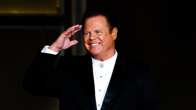 Master of Ceremonies Jerry The King Lawler at the 25th Anniversary of WrestleMania's WWE Hall of Fameat the Toyota Center on April 4, 2009 in Houston, Texas.