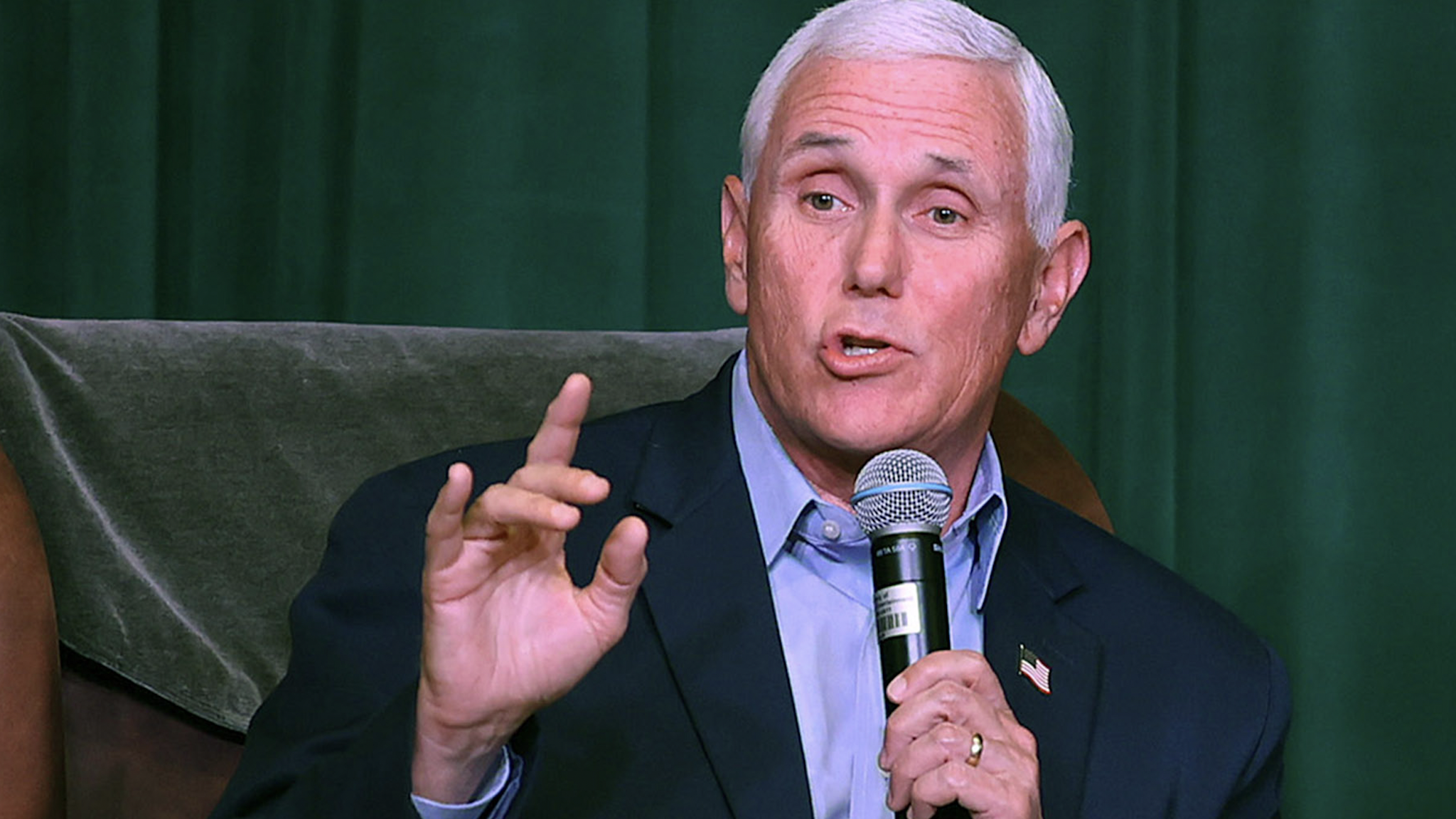 Former Vice President Mike Pence speaks during a fireside chat at the Ezell Recreation Center at The Villages on Jan. 10, 2023. Pence was at The Villages for a book signing event for his recently published book