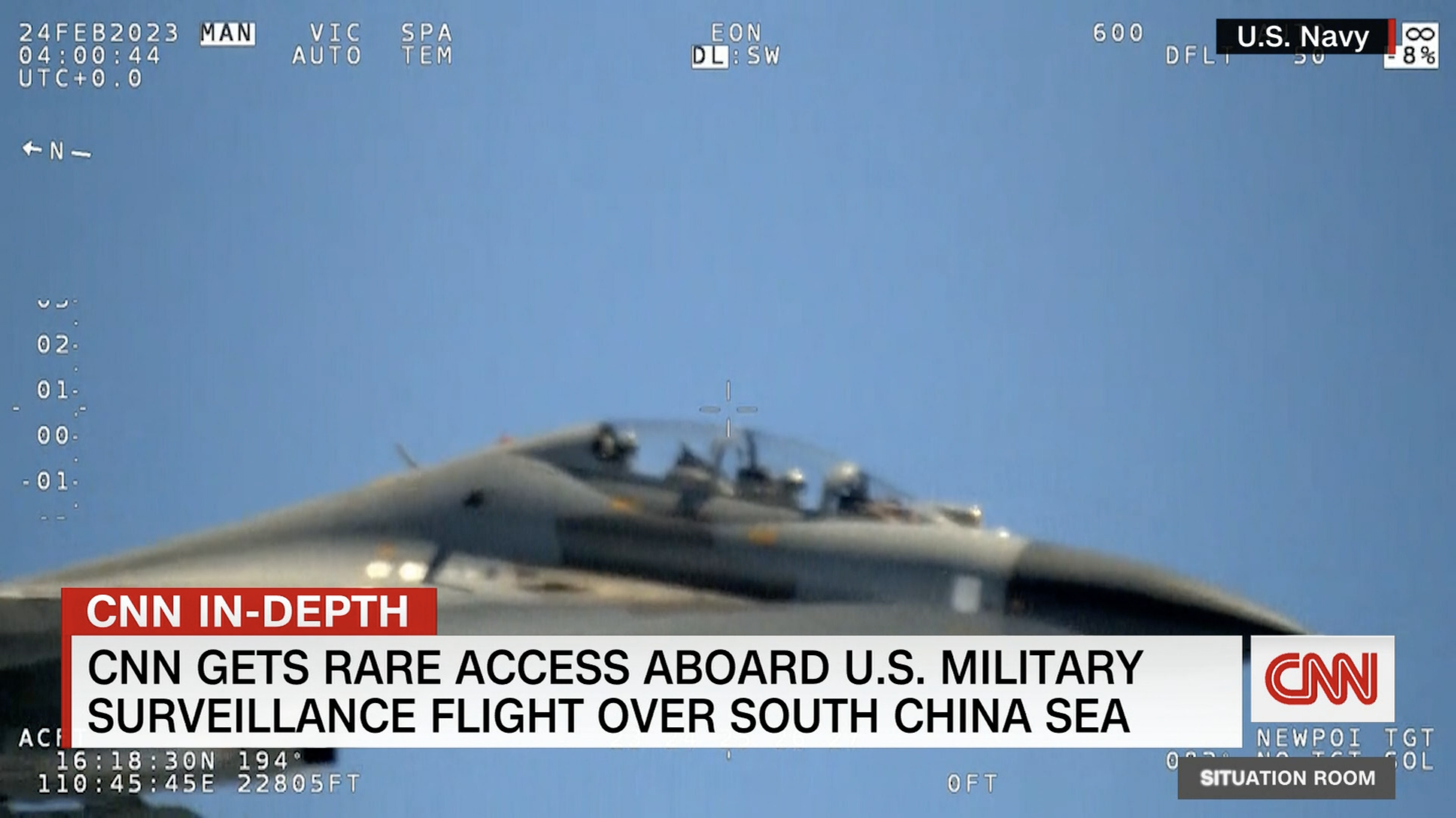 Chinese Fighter Jet Harasses U.S. Navy Plane With CNN Camera Crew Inside