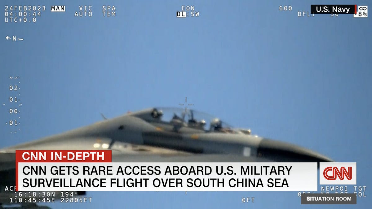 NextImg:Chinese Fighter Jet Harasses U.S. Navy Plane With CNN Camera Crew Inside | The Daily Wire