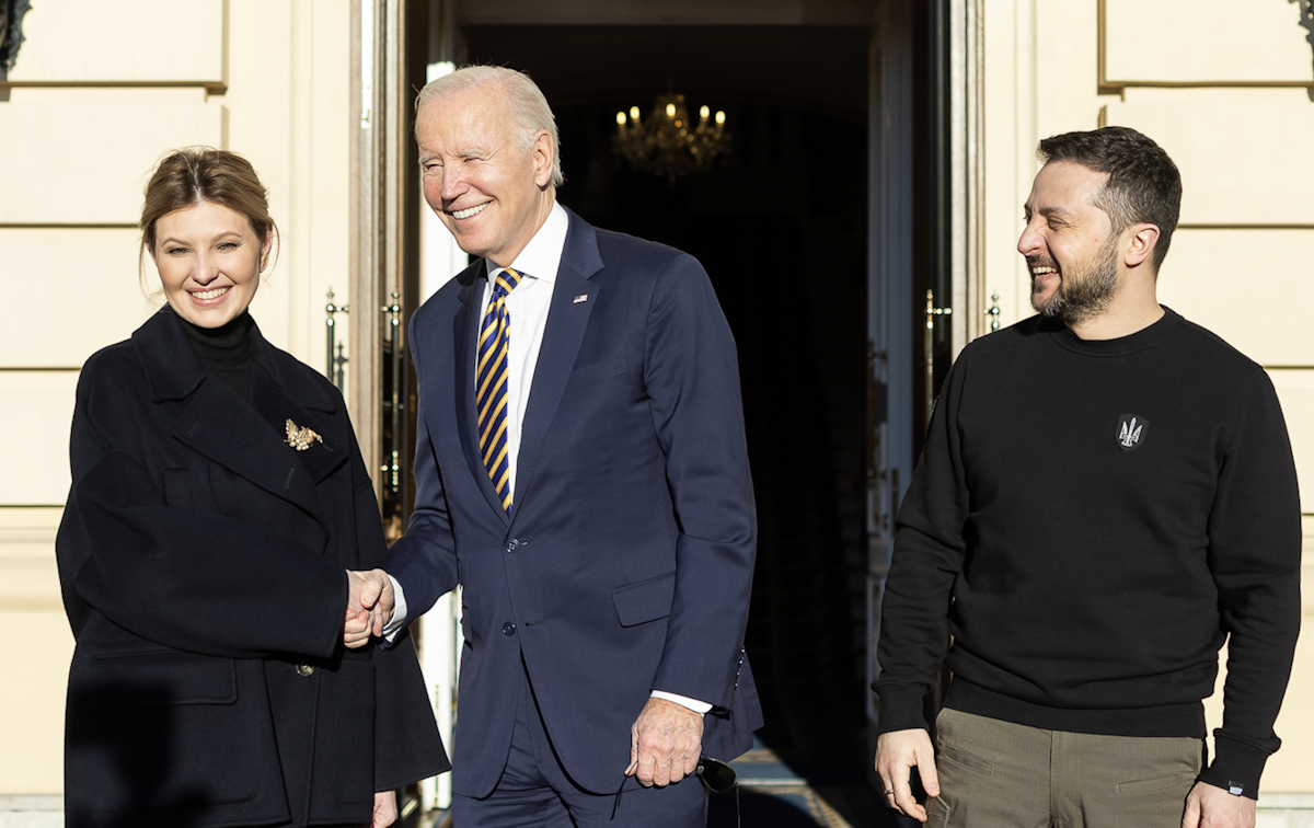 Biden Makes Secret Trip To Ukraine, Appears With Zelensky