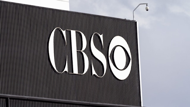 LOS ANGELES, CA, UNITED STATES - 2019/02/14: CBS logo seen at the CBS Television City Studio in Los Angeles, California.