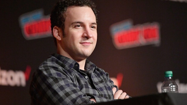 Ben Savage speaks onstage at the Boy Meets World 25th Anniversary Reunion panel during New York Comic Con 2018 at Jacob K. Javits Convention Center on October 5, 2018 in New York City.